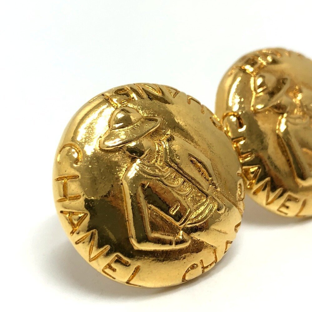 CHANEL Authentic Vintage Gold Earrings - Picture 2 of 12